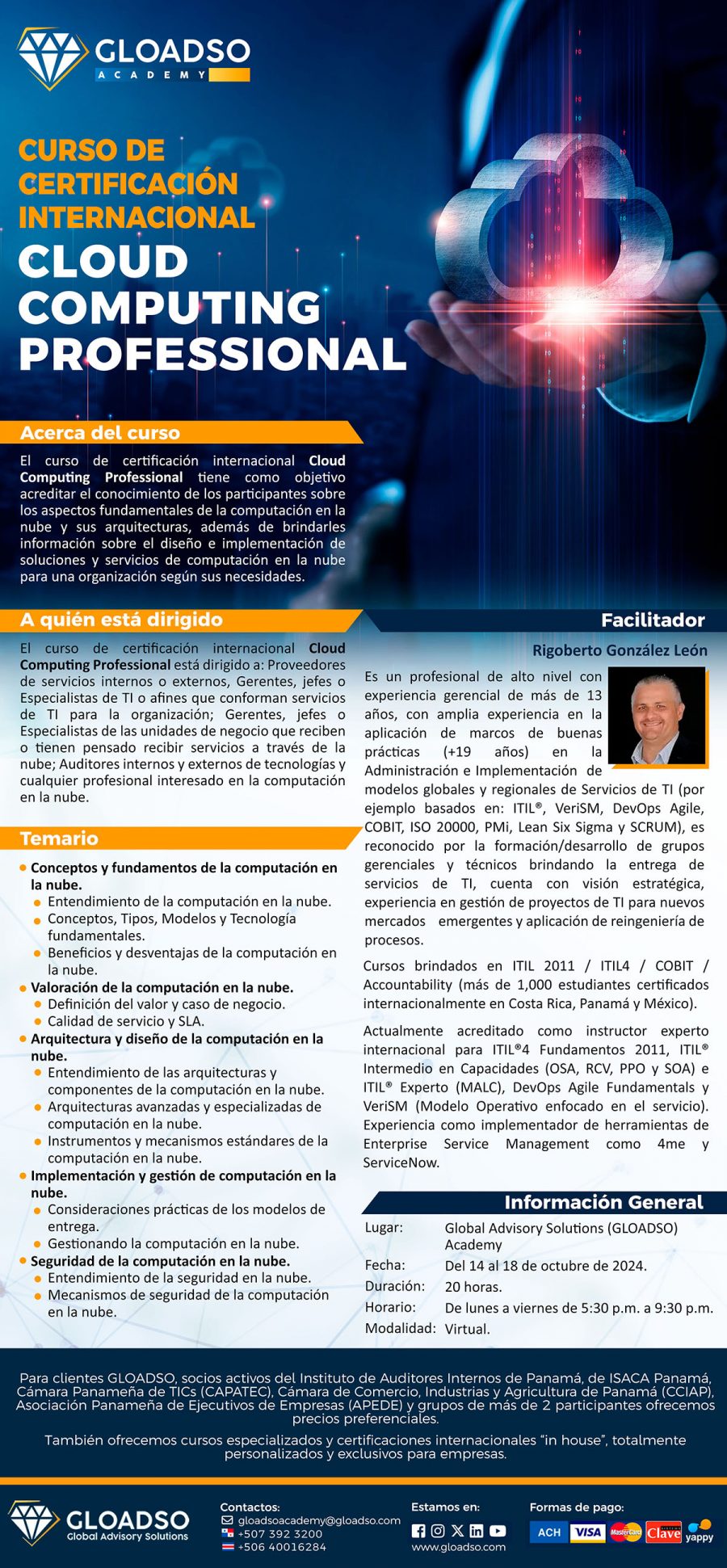 Formulario Curso Certificación Internacional Cloud Computing ...